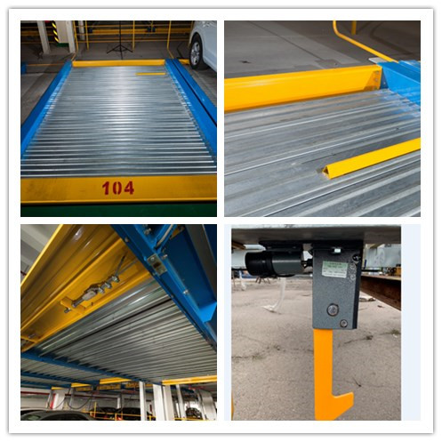 Pit lift-gly legkaart parkeerstelsel