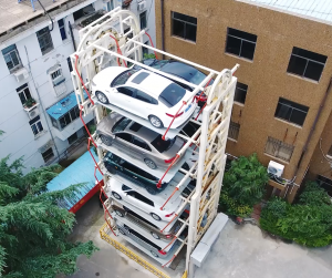 Vertical circulation rotary parking system